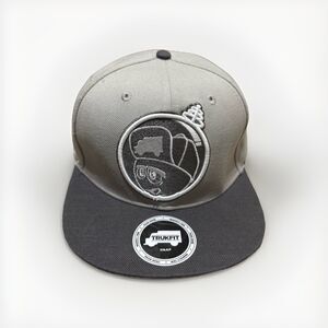 Trukfit Snapback Hat Gray One Size Adjustable Logo Patch Colorblock